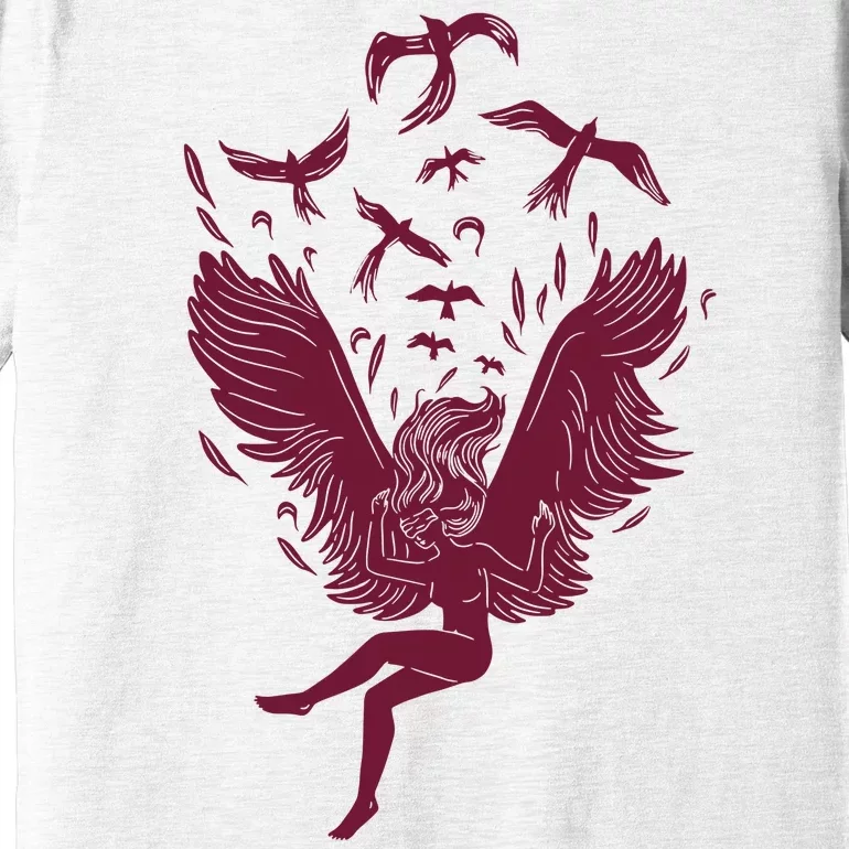 Falling Angel Doves Premium T-Shirt