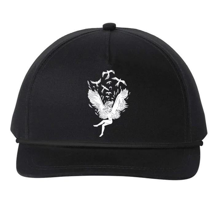 Falling Angel Doves Snapback Five-Panel Rope Hat