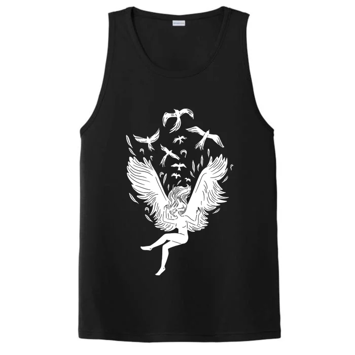 Falling Angel Doves Performance Tank