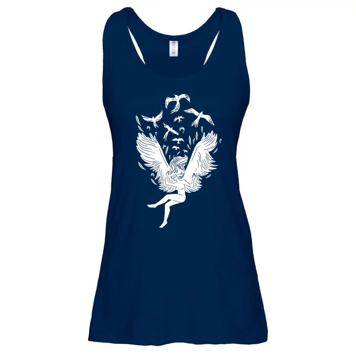 Falling Angel Doves Ladies Essential Flowy Tank