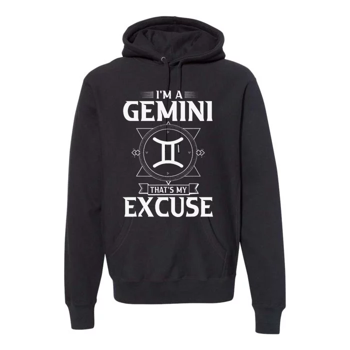 Funny Astrology May June birthday gifts Gemini Zodiac sign Premium Hoodie