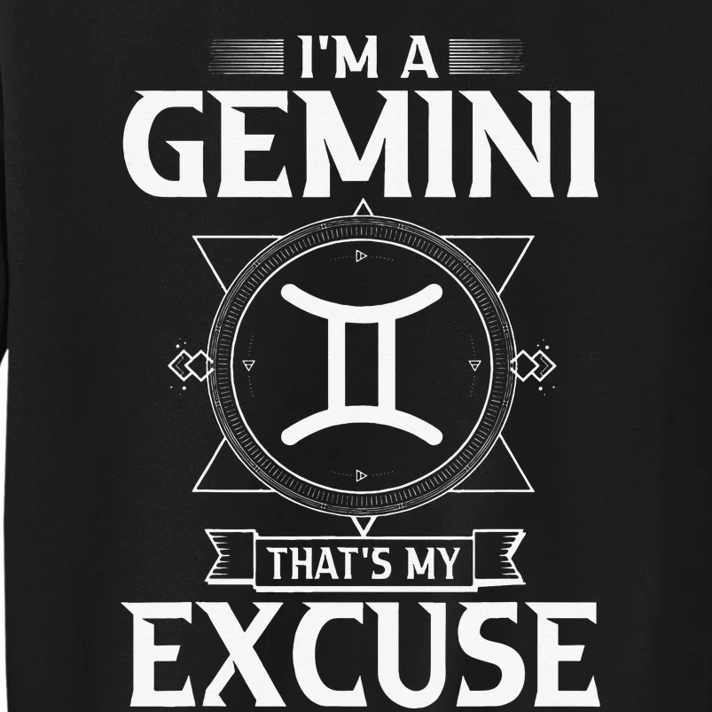 Funny Astrology May June birthday gifts Gemini Zodiac sign Tall Sweatshirt