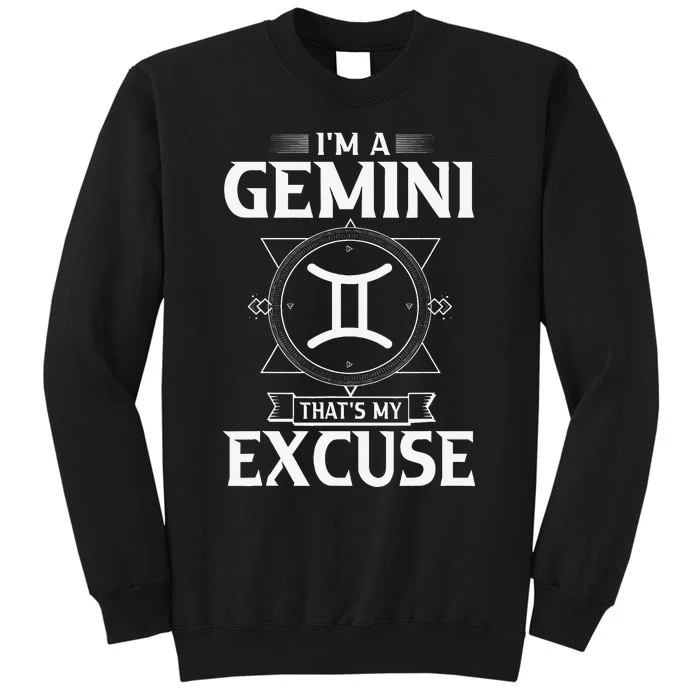 Funny Astrology May June birthday gifts Gemini Zodiac sign Tall Sweatshirt