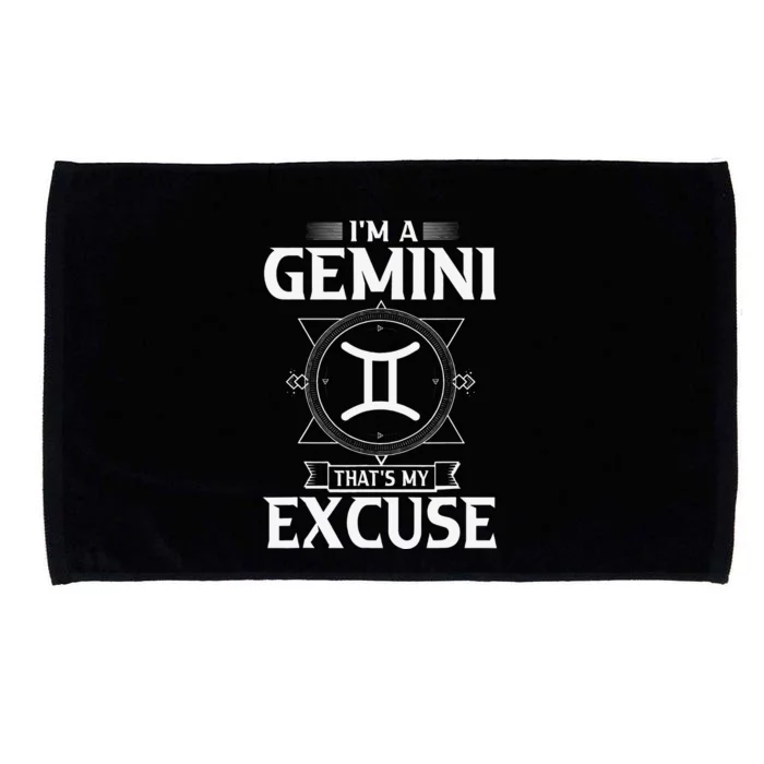 Funny Astrology May June birthday gifts Gemini Zodiac sign Microfiber Hand Towel