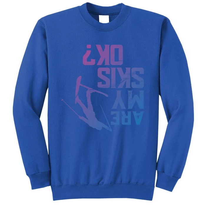 Funny Are My Skis Ok? Freeski Design Cute Gift Sweatshirt