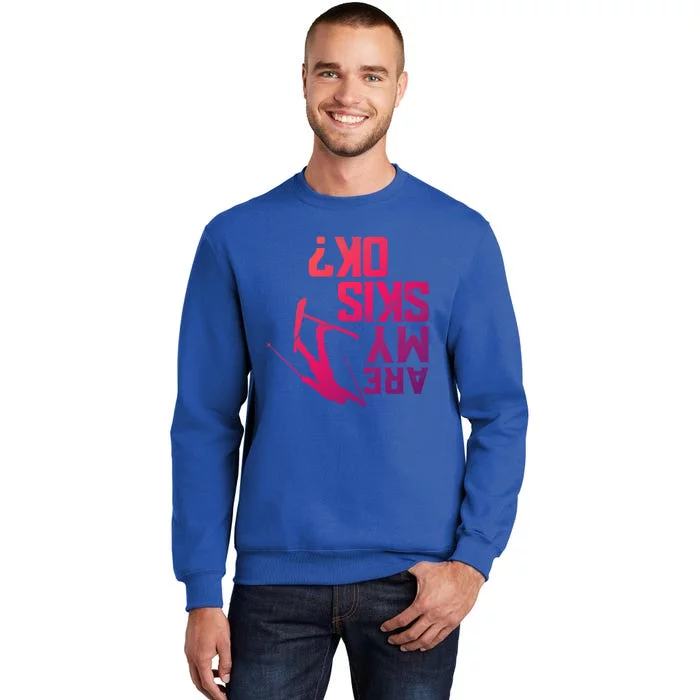 Funny Are My Skis Ok? Freeski Design Cute Gift Sweatshirt