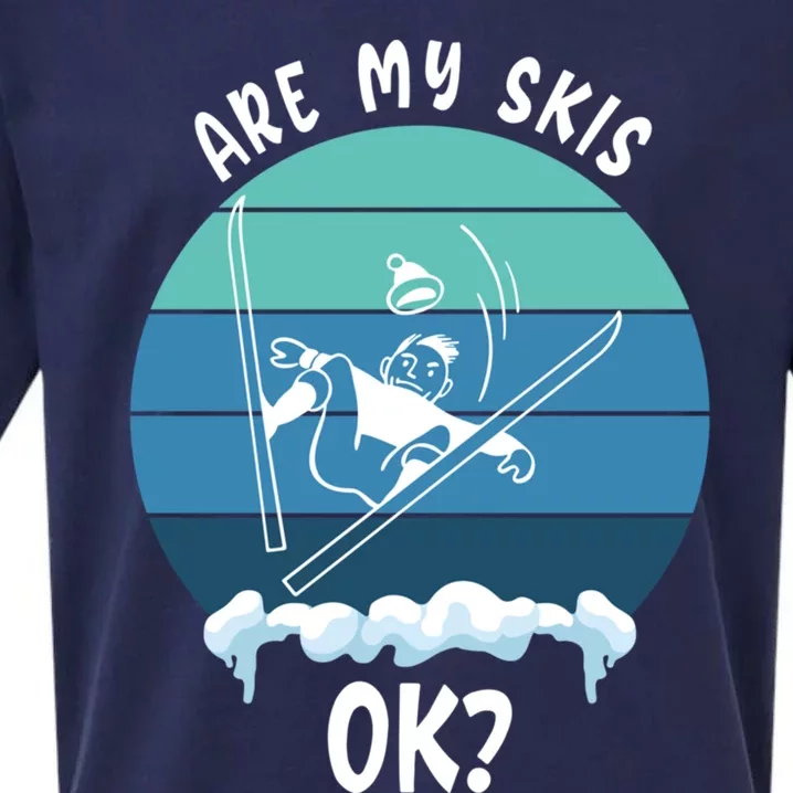 Funny Are My Skis Ok? Skiing Skisport Great Gift Sueded Cloud Jersey T-Shirt