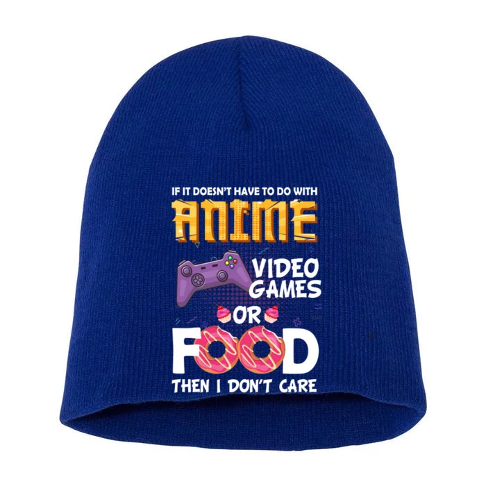 Funny Anime Merch Video Games Or Food Anime Gift Short Acrylic Beanie