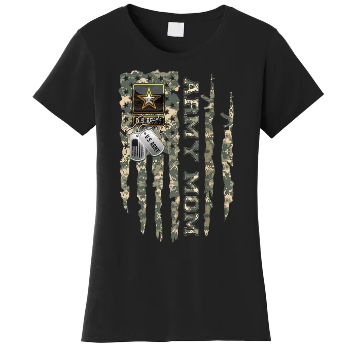 Flag Army Mom Army Mom Army Graduation Mom Women's T-Shirt