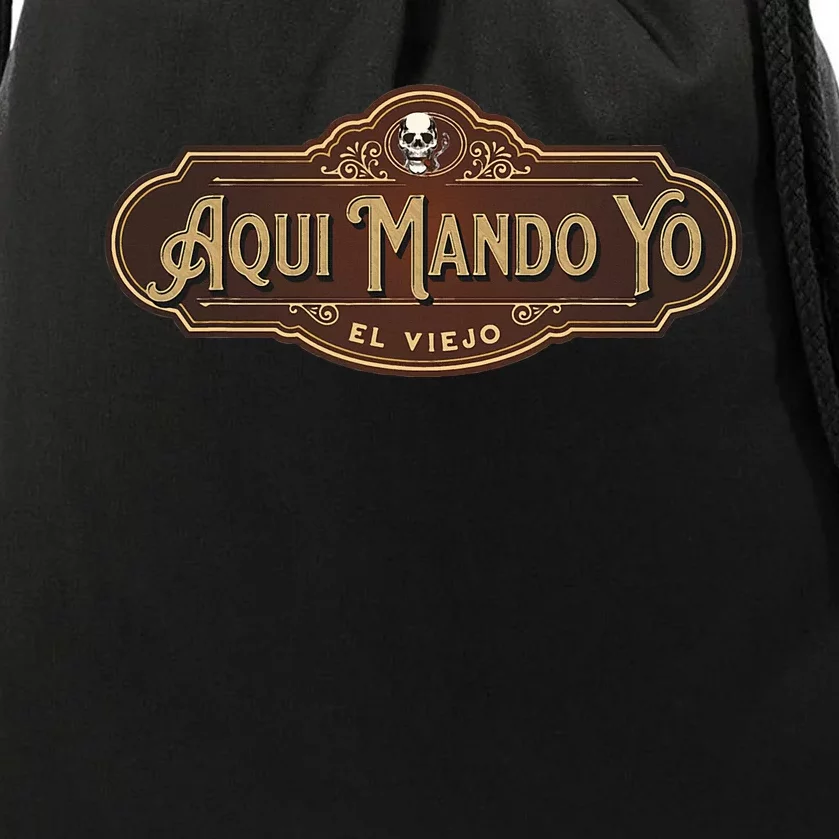 Funny Aquí Mando Yo El Viejo Drawstring Bag