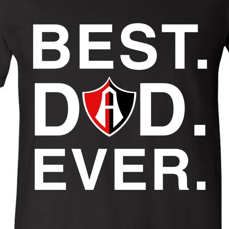 FC Atlas Mexico Best Dad Ever Football Club Orgullo Mexicano V-Neck T-Shirt