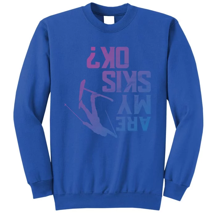 Funny Are My Skis Ok? Freeski Design Funny Gift Sweatshirt