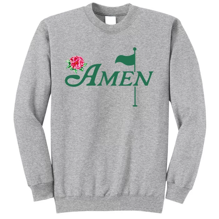 Funny Amen Master Golf Azalea Tournament Pink Golfing Girl Flower Tall Sweatshirt