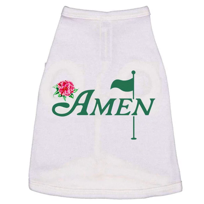 Funny Amen Master Golf Azalea Tournament Pink Golfing Girl Flower Doggie Tank