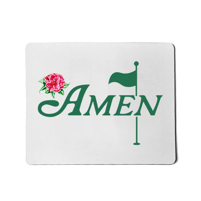 Funny Amen Master Golf Azalea Tournament Pink Golfing Girl Flower Mousepad