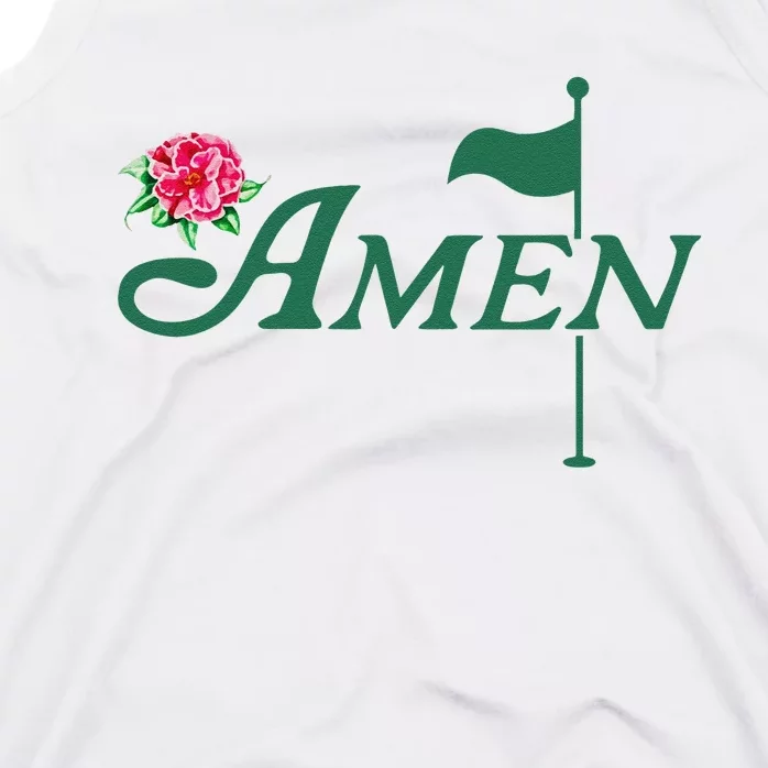 Funny Amen Master Golf Azalea Tournament Pink Golfing Girl Flower Tank Top