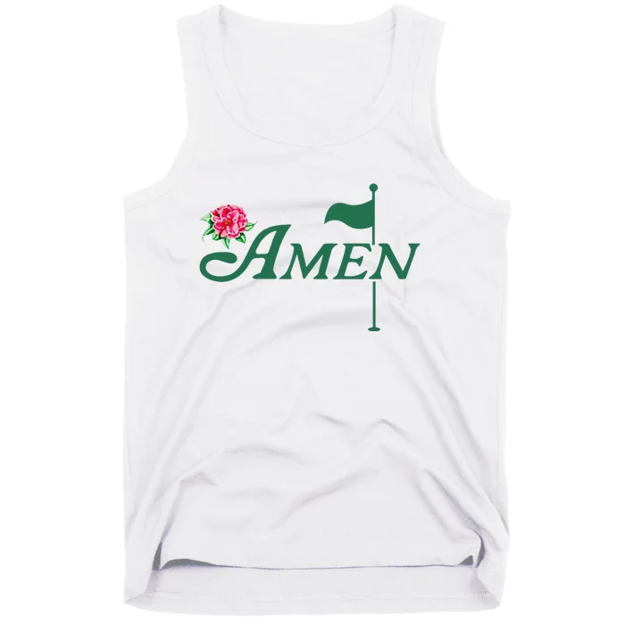 Funny Amen Master Golf Azalea Tournament Pink Golfing Girl Flower Tank Top