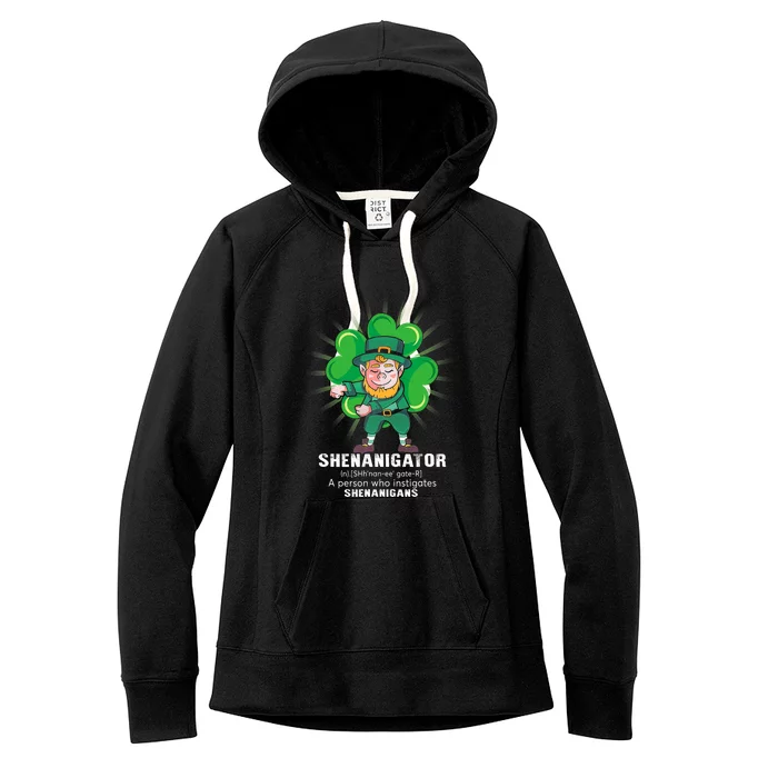 Flossing Shenanigator Definition Saint Patricks Day Men Boys Women's Fleece Hoodie