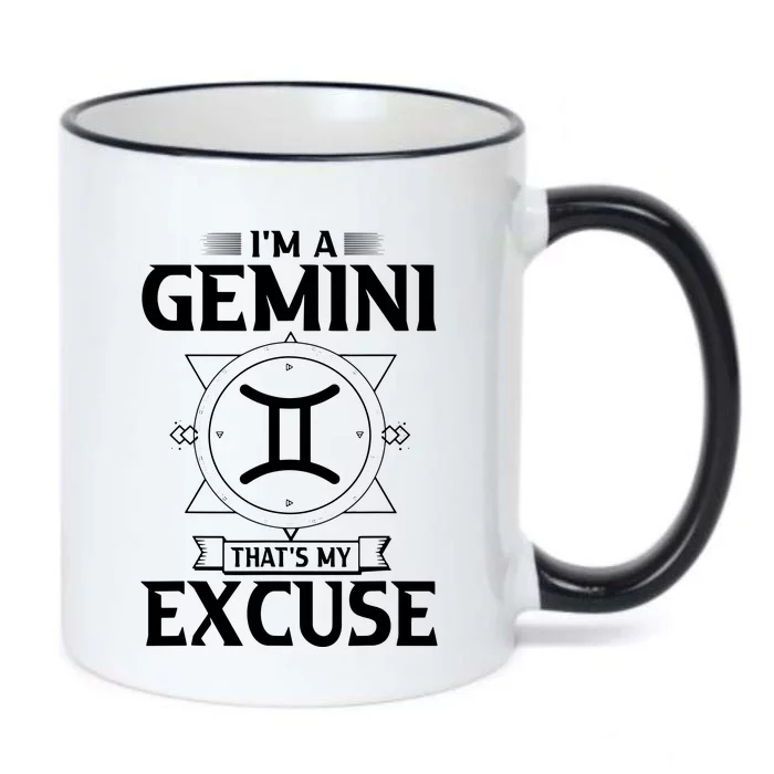 Funny Astrology May June Birthday Gifts Gemini Zodiac Sign Black Color Changing Mug