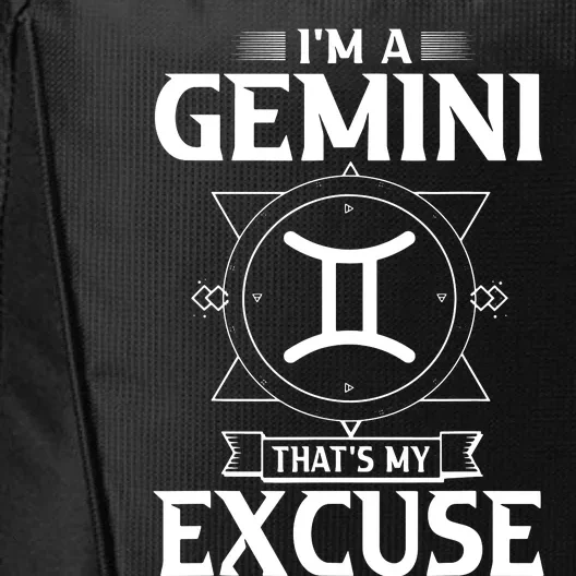 Funny Astrology May June Birthday Gifts Gemini Zodiac Sign City Backpack