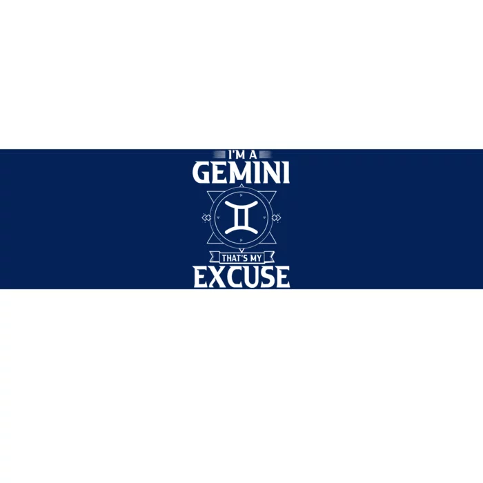 Funny Astrology May June Birthday Gifts Gemini Zodiac Sign Bumper Sticker