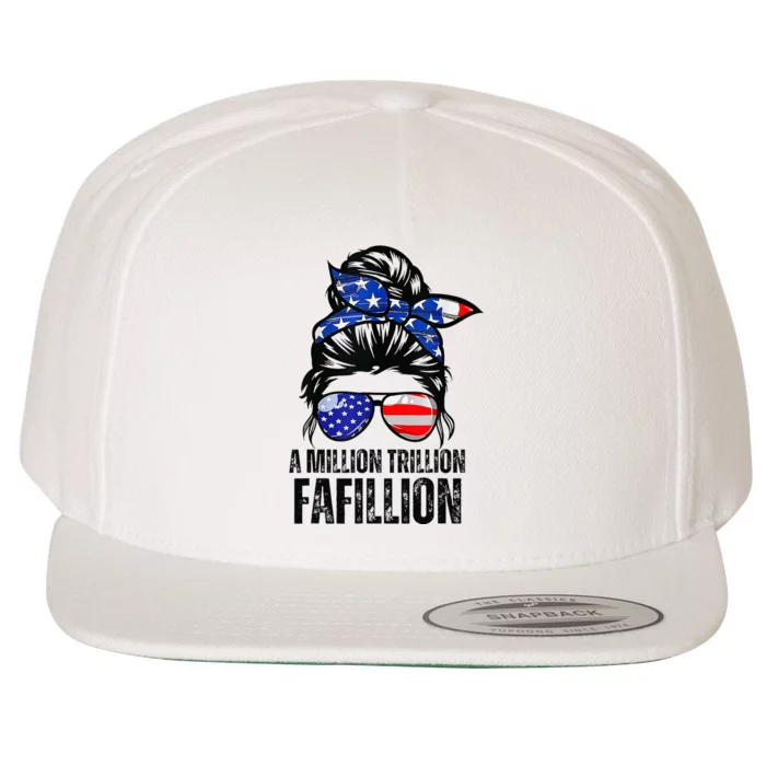 Funny A Million Trillion Fafillion Anti Biden Debate 2024 Wool Snapback Cap