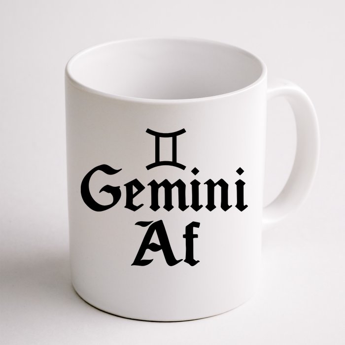 Funny Astrology May Or June Birthday Zodiac Sign Gemini Af Front & Back Coffee Mug