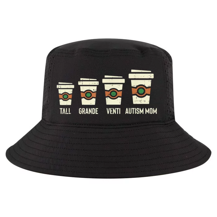 Funny Autism Mom Coffee, Awareness Mothers Day Cool Comfort Performance Bucket Hat