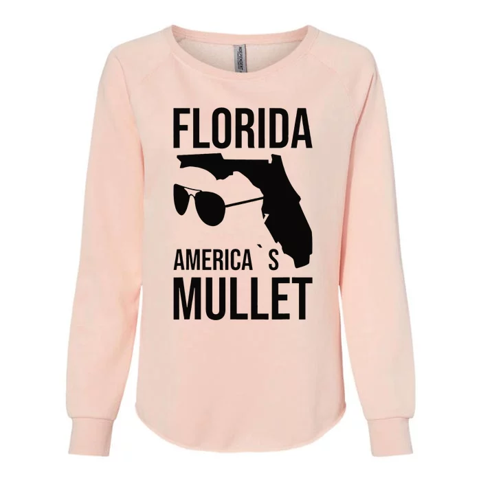 Florida America´s Mullet West Coast Womens California Wash Sweatshirt