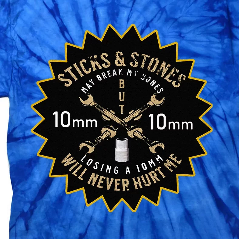 Funny Auto Mechanics The Missing 10mm Tools Auto Mechanic Tie-Dye T-Shirt