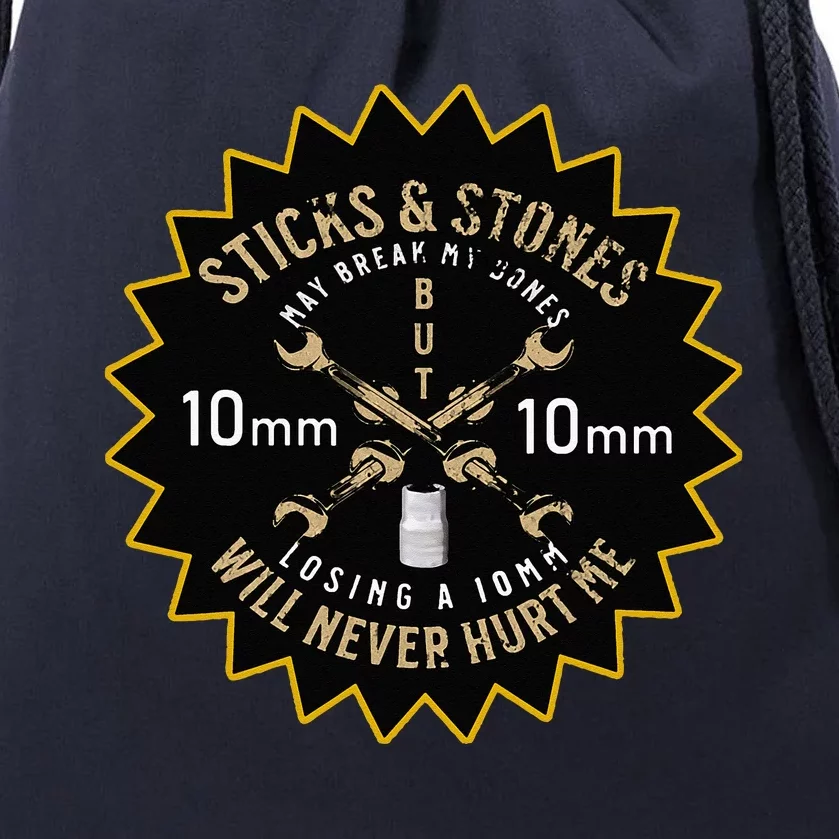 Funny Auto Mechanics The Missing 10mm Tools Auto Mechanic Drawstring Bag