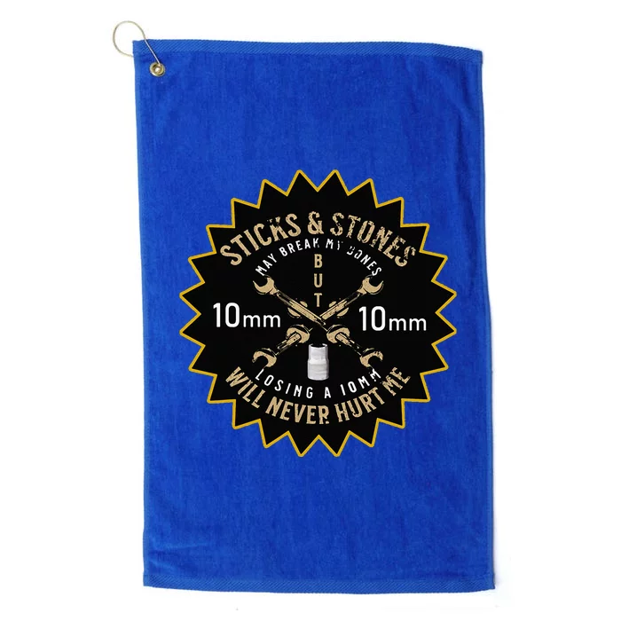 Funny Auto Mechanics The Missing 10mm Tools Auto Mechanic Platinum Collection Golf Towel