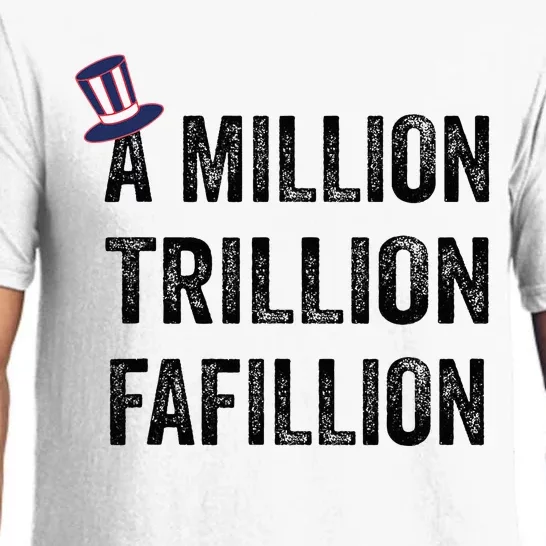 Funny A Million Trillion Fafillion Anti Biden Debate 2024 Pajama Set