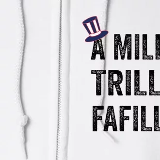 Funny A Million Trillion Fafillion Anti Biden Debate 2024 Full Zip Hoodie