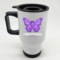 Fibromyalgia awareness purple ribbon with butterflies on Craiyon