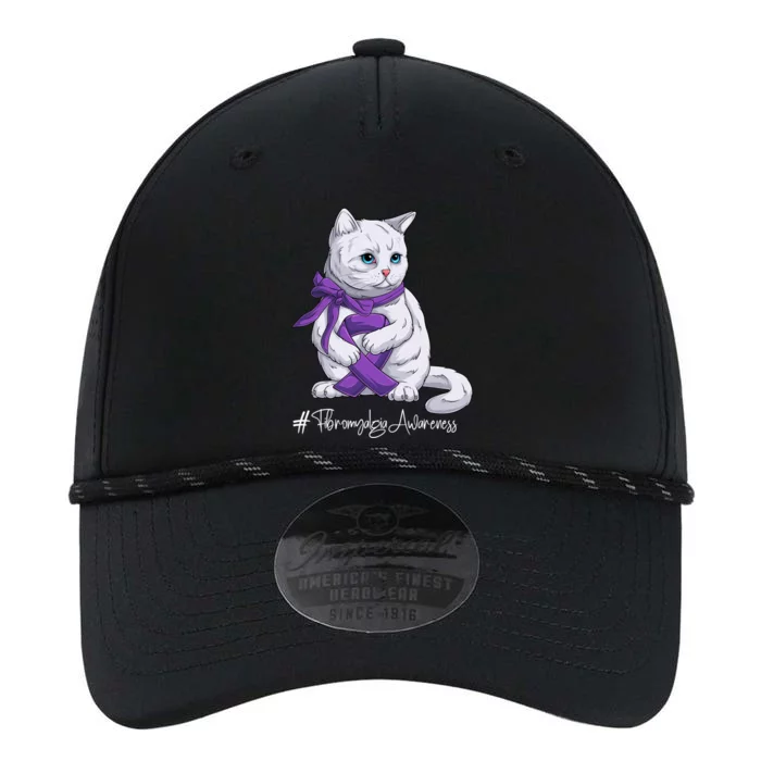 Fibromyalgia Awareness Month Purple Ribbon Cat Great Gift Performance The Dyno Cap