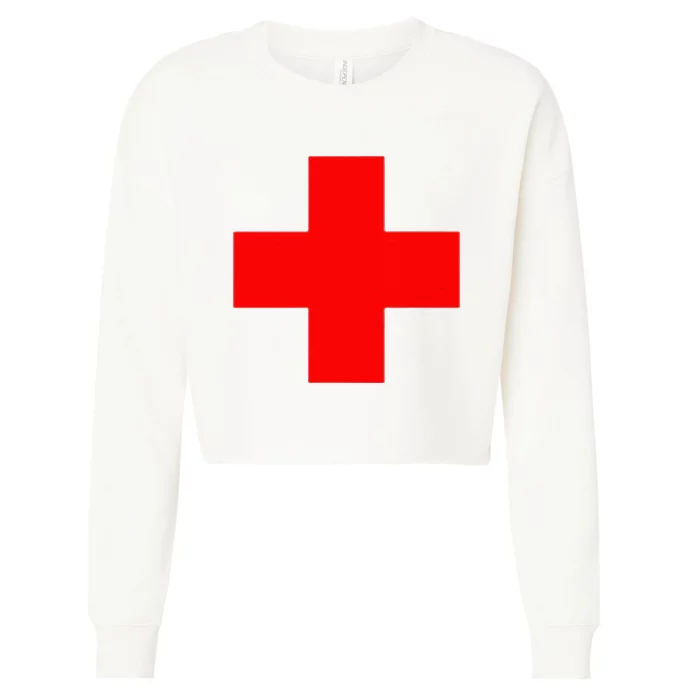 First Aid Medic EMT Medical Nurse Paramedic Essential Cropped Pullover Crew