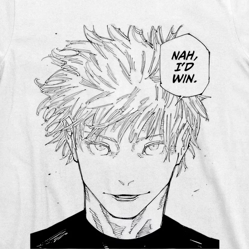 Funny Anime Meme Nah Id Win Reference Gojo T-Shirt