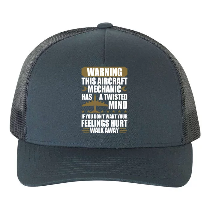 Funny Aircraft Mechanic Airplane Mechanic Great Gift Yupoong Adult 5-Panel Trucker Hat