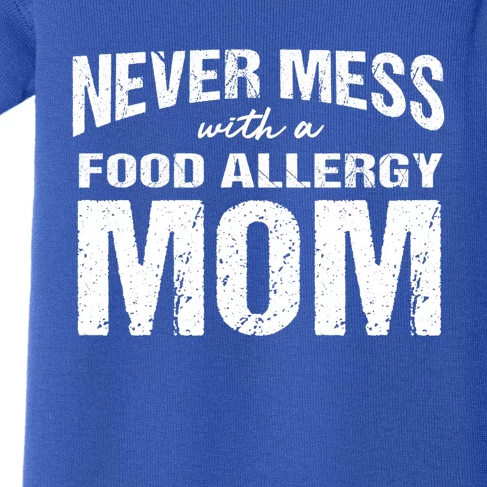 Food Allergy Mom Funny Saying Mess Funny Gift Baby Bodysuit