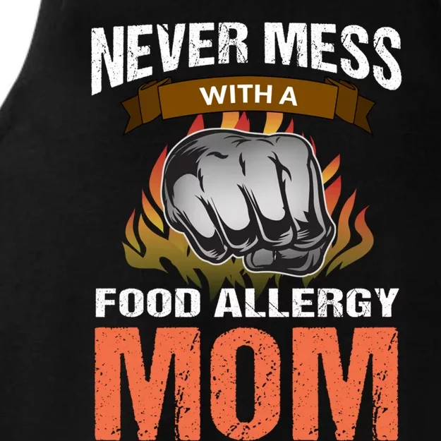 Food Allergy Mom Funny Slogan Never Mess Great Gift Ladies Tri-Blend Wicking Tank