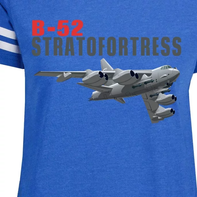 Fun American Military Aviation B52 Stratofortress Bomber Meaningful Gift Enza Ladies Jersey Football T-Shirt