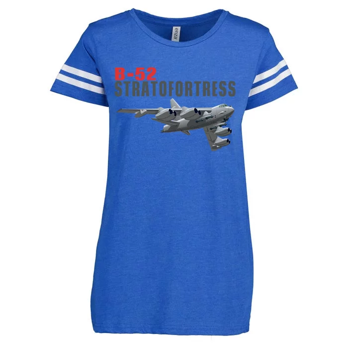 Fun American Military Aviation B52 Stratofortress Bomber Meaningful Gift Enza Ladies Jersey Football T-Shirt