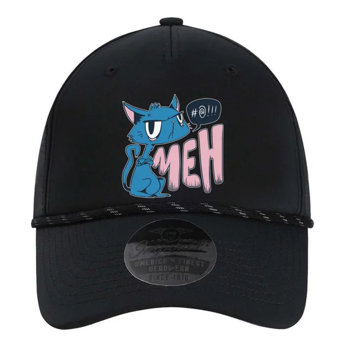 Funny Angry Meh Cat Comic Performance The Dyno Cap