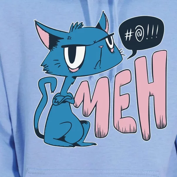 Funny Angry Meh Cat Comic Unisex Surf Hoodie