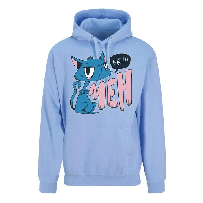 Funny Angry Meh Cat Comic Unisex Surf Hoodie