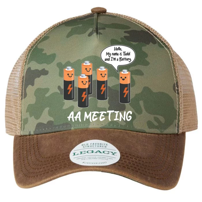 Funny AA Meeting AA Batteries Legacy Tie Dye Trucker Hat