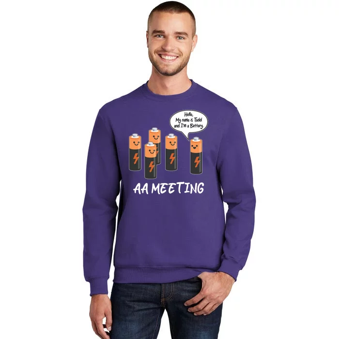 Funny AA Meeting AA Batteries Sweatshirt