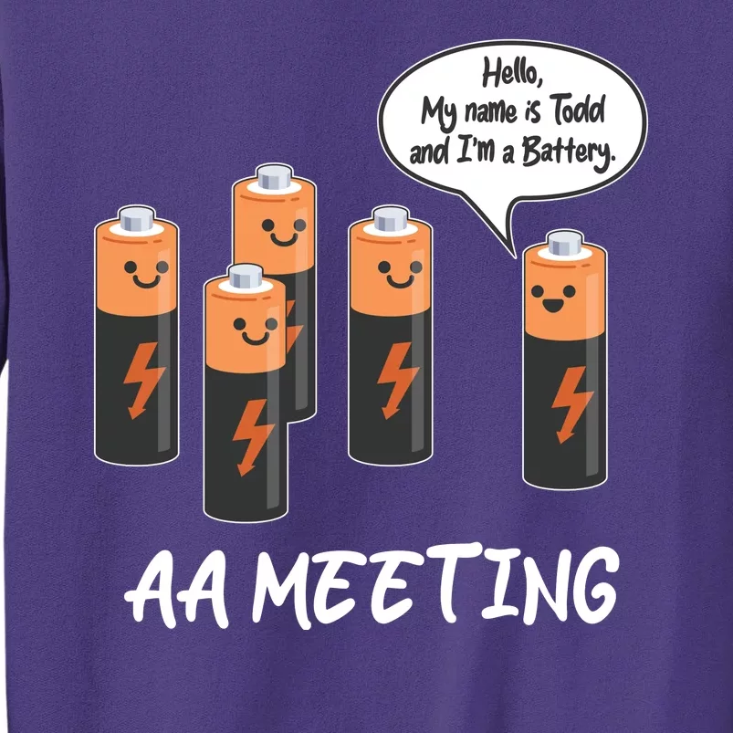 Funny AA Meeting AA Batteries Sweatshirt