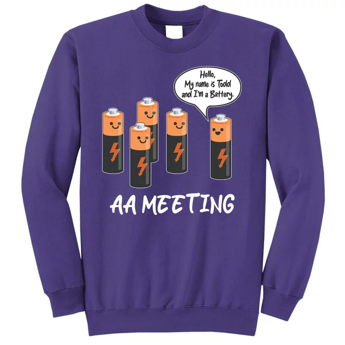 Funny AA Meeting AA Batteries Sweatshirt